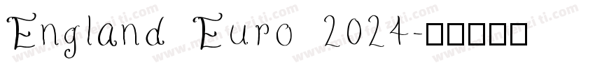 England Euro 2024字体转换